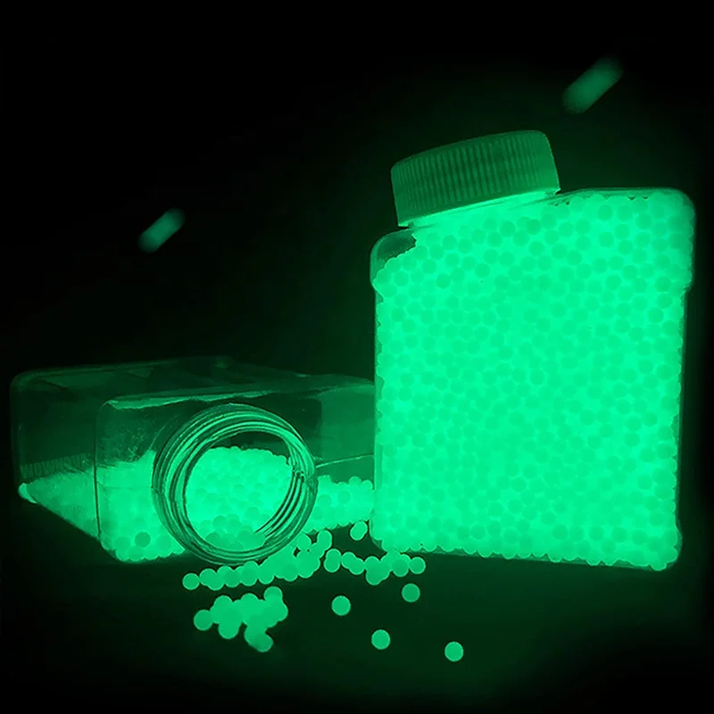 BunnyHi SDZ002 10000 Pcs Per Pack Fluorescence Green Splatter Gel Balls Water Luminous Beads Refill Ammo for Blaster