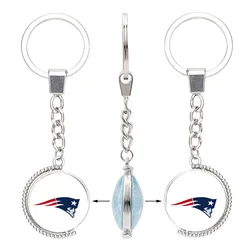 Factory Wholesales good quality key chain custom fashion NFL 32 teams decorative Key buckle