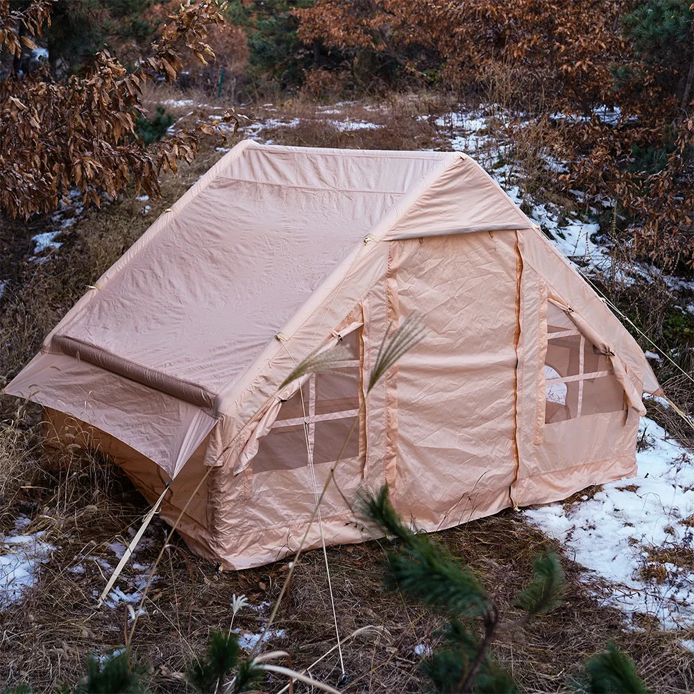 Wholesale New Design Inflatable Camping Tent Waterproof Oxford Fabric Canvas Desert Tent Outdoor Camping Inflatable Tent