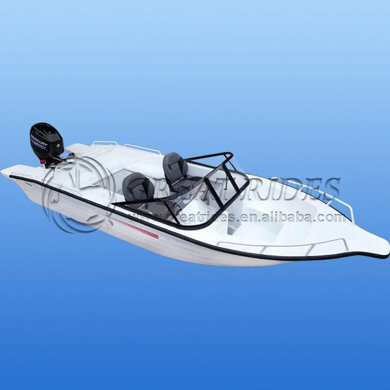 18.4Ft/5.6m Speed Boat With Windshield Top Quality Leisure Racing Speed Boat Without Motor For Sale