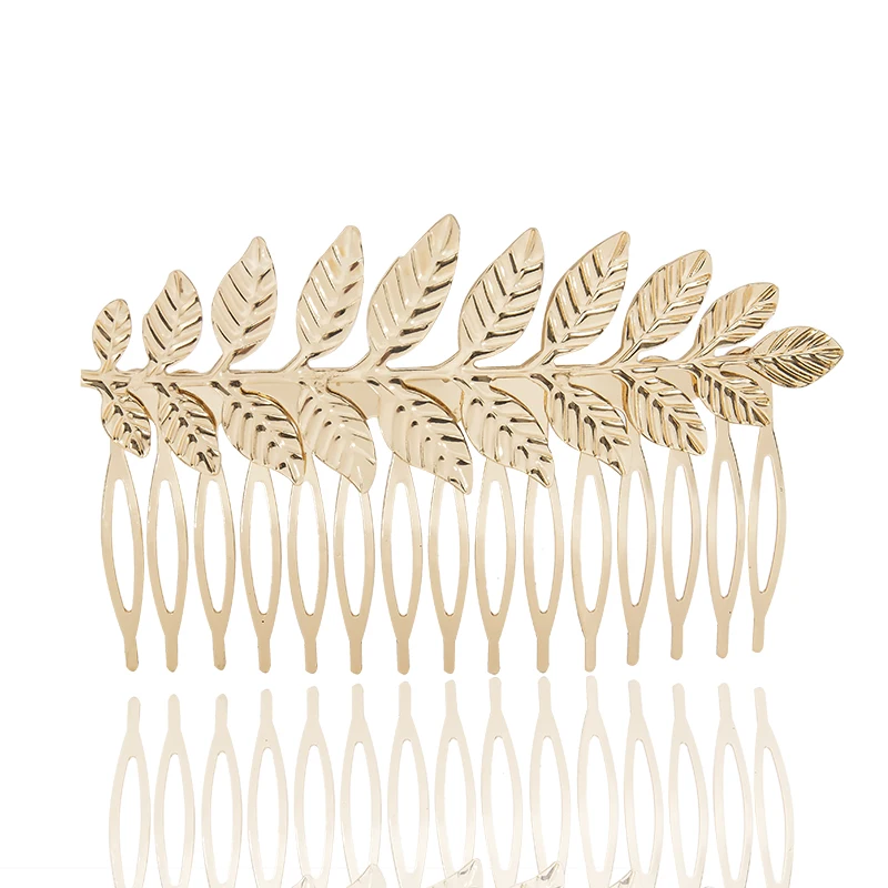 FS002 Fashion Baroque Bridal Hair Accessories Tree Leaves Comb For Girls Birthday Gift