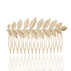 FS002 Fashion Baroque Bridal Hair Accessories Tree Leaves Comb For Girls Birthday Gift