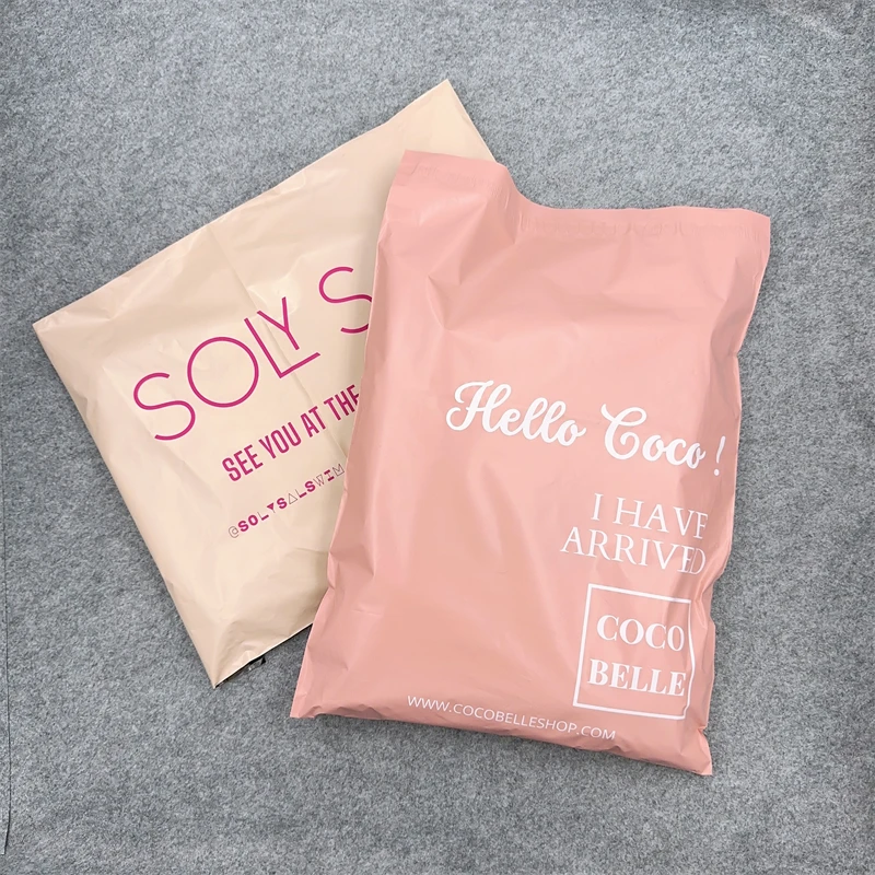 Self-adhesive Customized Poly Mailers Shipping Mailing Bags High Quality Custom Printing courier pouch Bags  For Shoes Clothes
