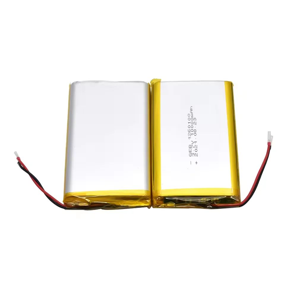 GEB Rechargeable 1260100 polymer lithium battery 3.7v 10000mah High capacity Rechargeable Mobile Power Cells