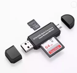 3-in-1 Micro USB USB C Memory Card Reader USB Type-C OTG Adapter Portable Memory Card Reader