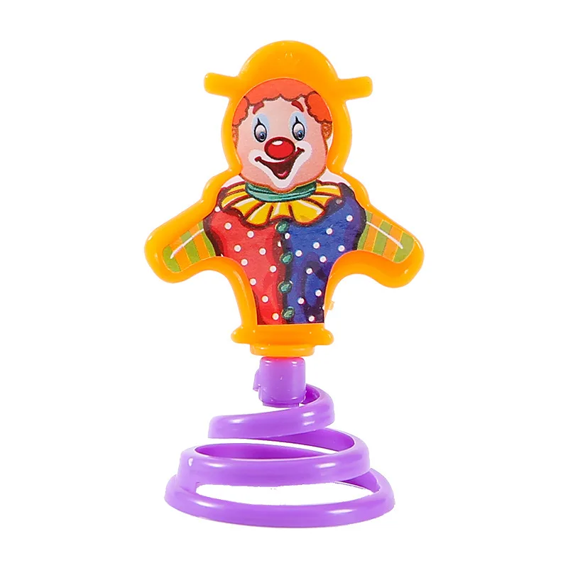 Hotsale Bulk Mini Spring Clown Figures Toys For Vending Capsule Classroom Prize Mini Spring Clown Figures Toys