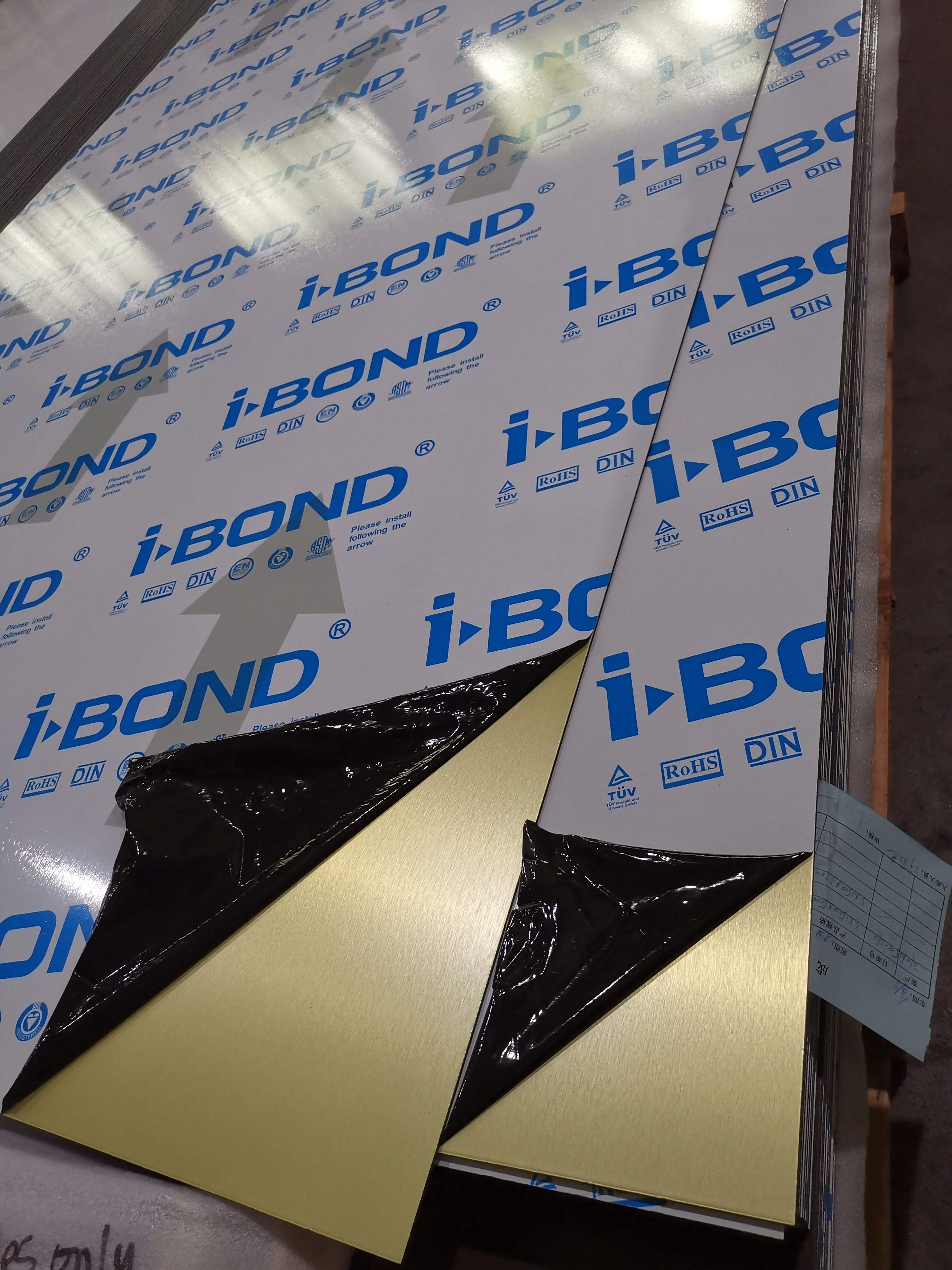 High quality PE PVDF coating facade I-BOND aluminium composite panels