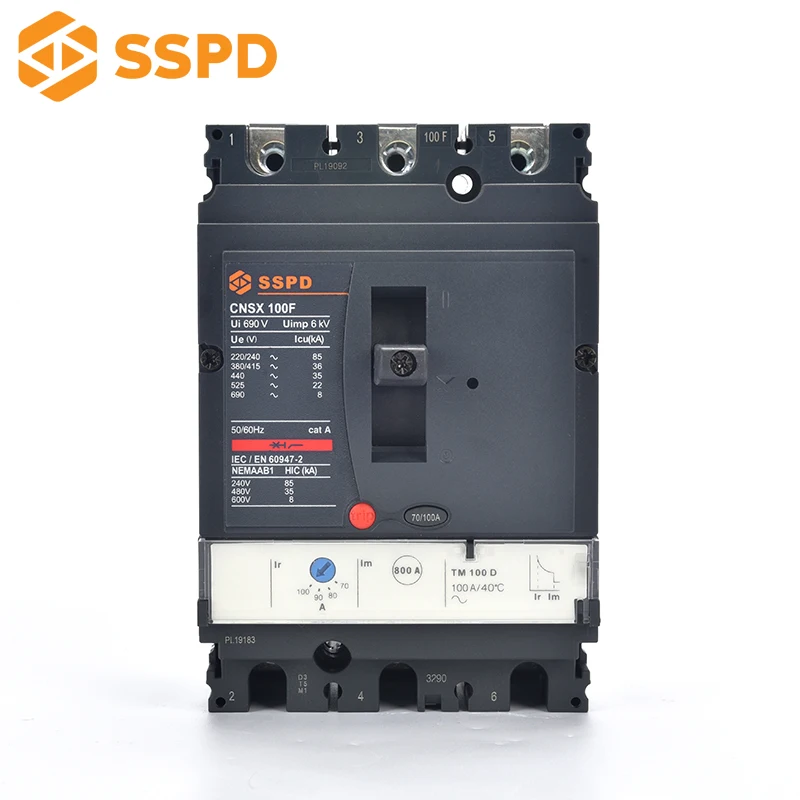 Manufacturer price CNSX 100 3P moulded case breaker electronic circuits ,limit switch waterproof