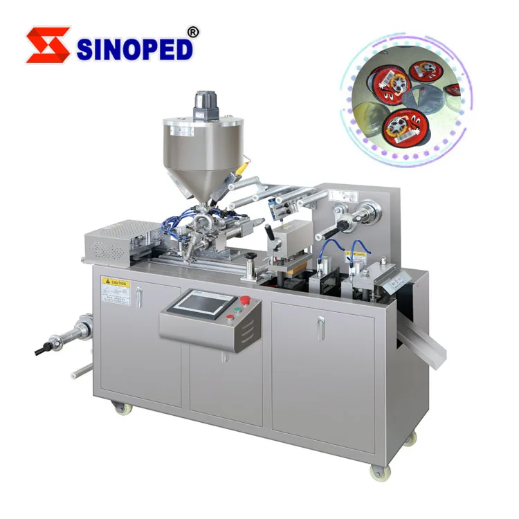 dpp80 jelly chocolate liquid filling sealing jam blister packing machine