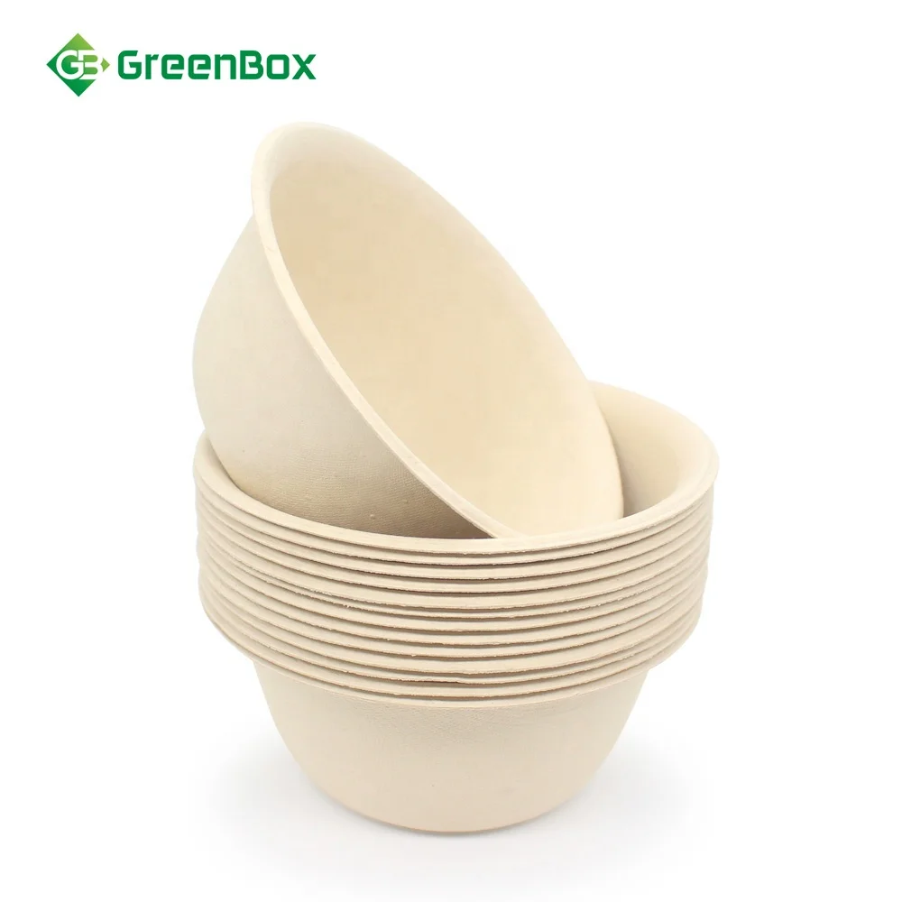 Wholesale paper bowl eco friendly bamboo fiber bowl disposable bowl