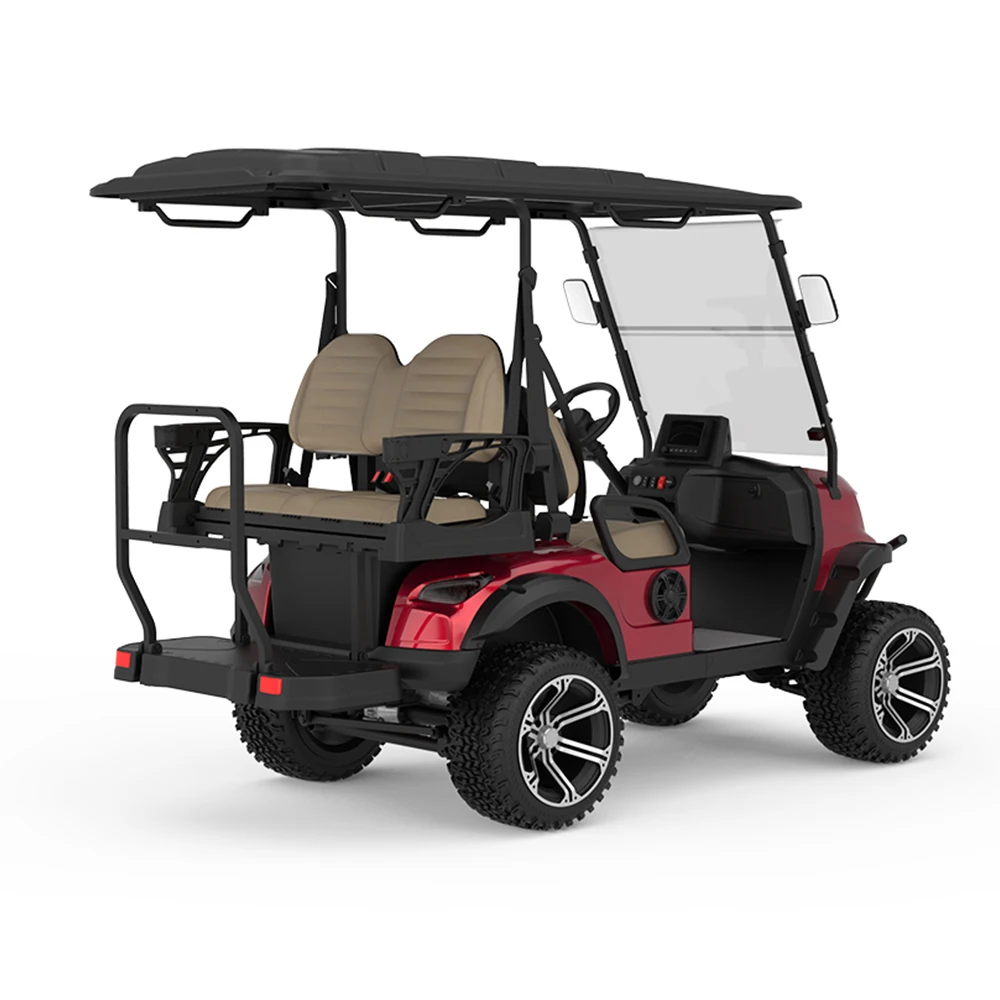 China Top Quality New Design 4 Wheel 72V Lithium Battery High Classic Golf Carts Sightseeing Vehicle Electric Golf Cart For Sale