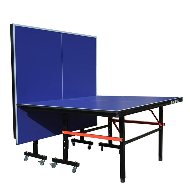 Factory Direct Table tennis table with foldable and movable wheels full size competitive prices pingpong table