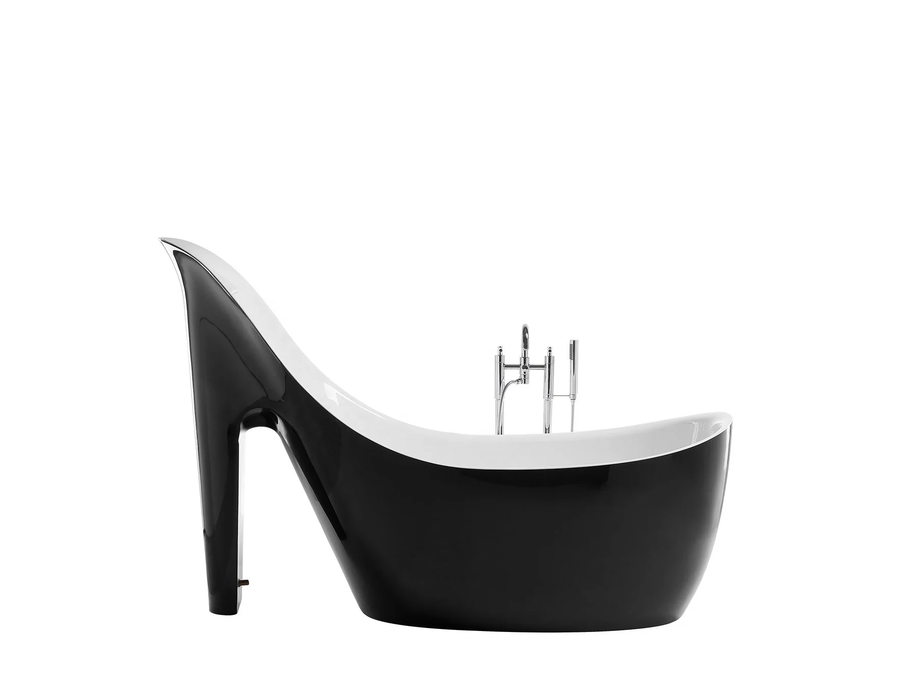 
Hot sale modern design cheap acrylic freestanding soaking bath tub red high heeled shoes free standing bathtub for bathroom 
