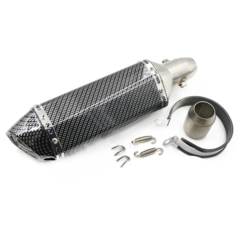 Универсальный Мотоцикл выхлопная труба глушитель двигатель Escape moto левый и правый для RC390 Z800 GSXR750 TMAX530 XMAX300.250 CBR500 mt09