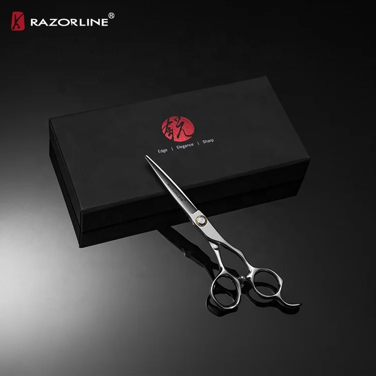 AK36B Barber Professional Scissors 440C Barber Hair Shears Hairdressing Scissors 5.5' 6.0' Hair Scissors