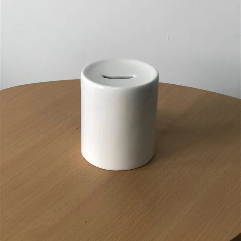 High Quality Personalized Sublimation Blank Saving Pot Ceramic Piggy Bank Blank Money Boxes
