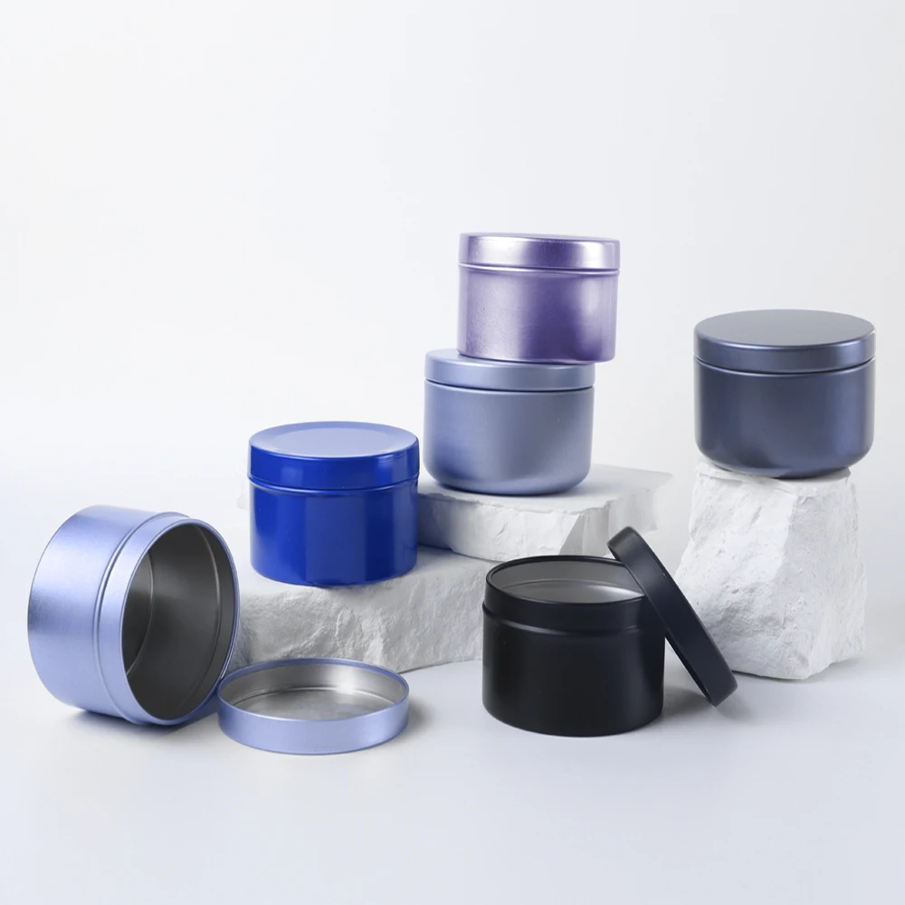 Custom Empty Private Label Metal Ointment Tin 30g 50g 100g 120g 150g 200g Flat Cosmetic Aluminum Jar