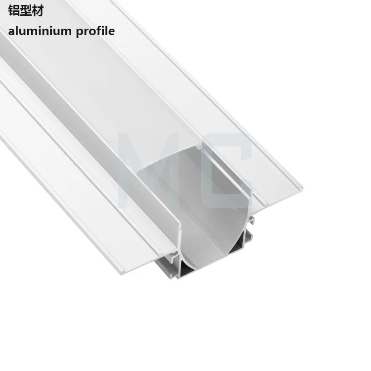 led einbauprofil lichtkanal flanged and recessed profile linear track channel aluminium,perfil aluminio led