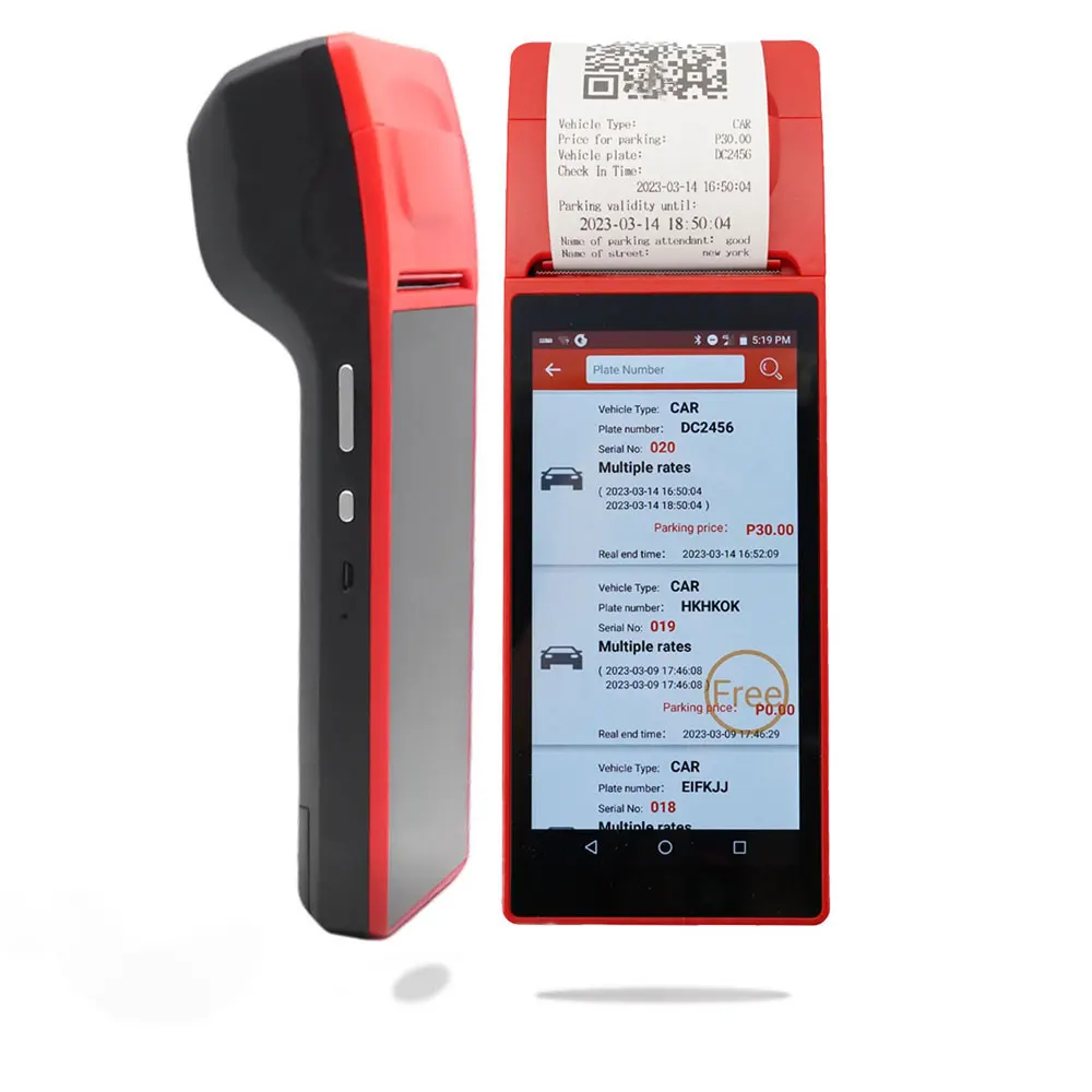 Производитель GOODCOM Wi-Fi 4G GPRS SMS ручная система управления парковкой билетов Android 7 1 POS-терминал