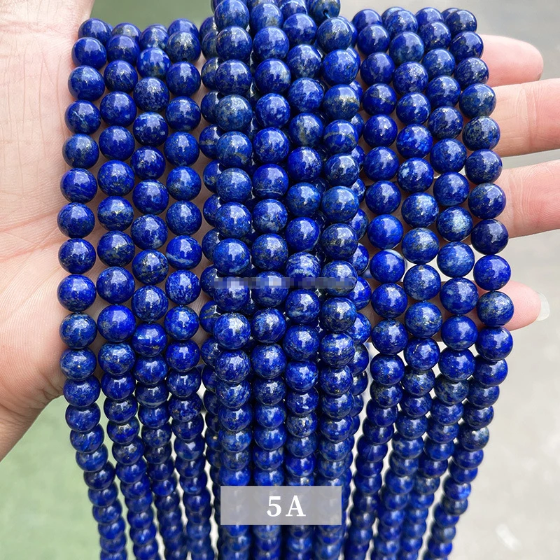 Factory Direct Supply Lapis lazuli scattered beads ornament accessories string beads optimized lapis lazuli round beads