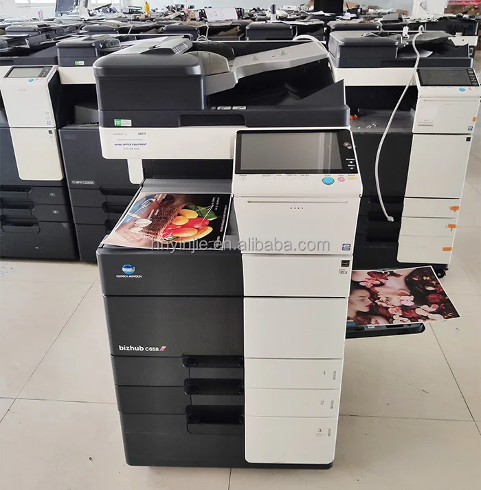 YINJIE Color digital photocopy copier  Konica BHC308 C368 C458 C558 C658 C758 printer and photocopy machine