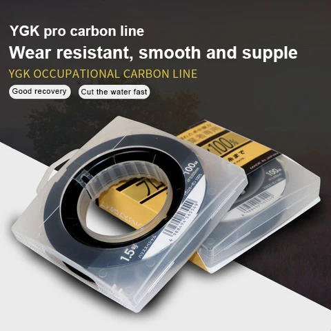 YGK profession fluorocarbon line Super Strong 100m Fluorocarbon wire Carbon Fiber fishing line