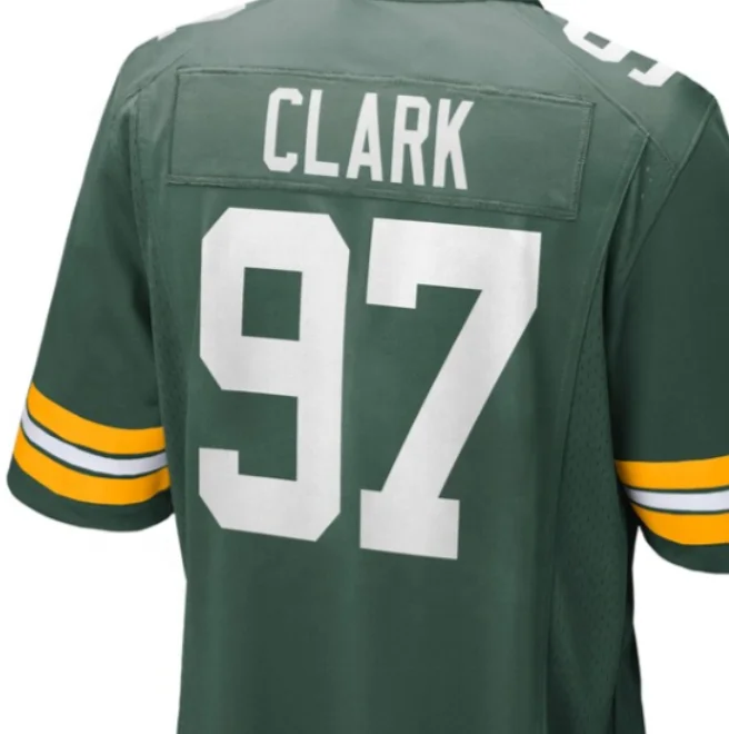 Ready to Ship Kenny Clark Green Best Quality Stitched American Football Jersey