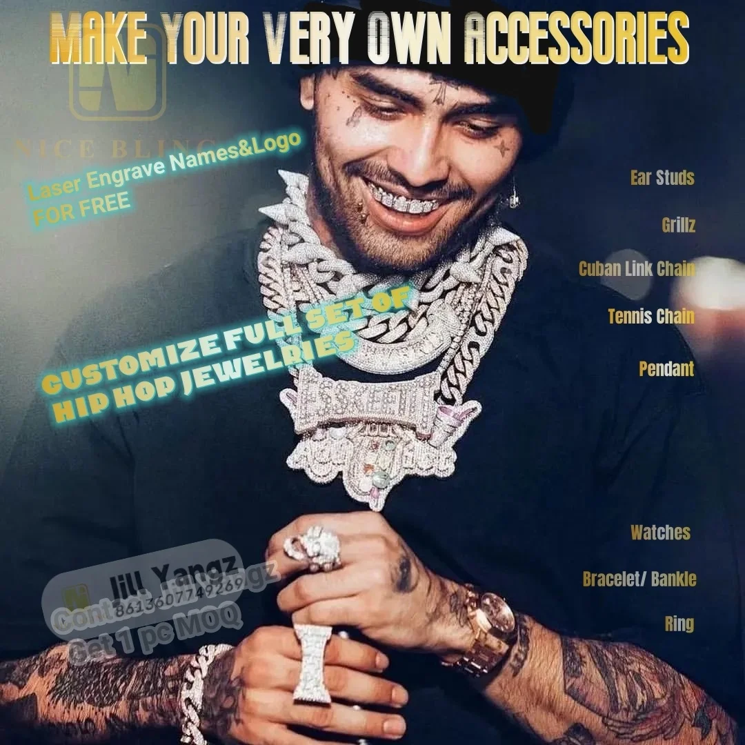 Finest Craftmanship GRILLZ EXPERT MANUFACTURER Top 6 Bottom 6 Rapper Jewelry Princess Cut Custom Moissanite Diamond Grillz