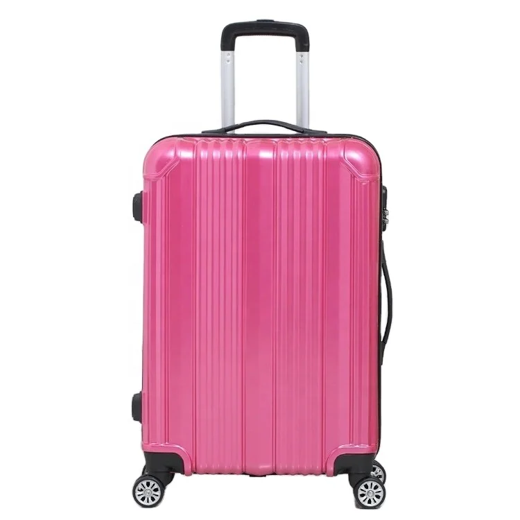 Factory Lightweight Travelling Valise Suit Case Durable Hard Shell PC ABS Travel Trolley Luggage With Double Zipper