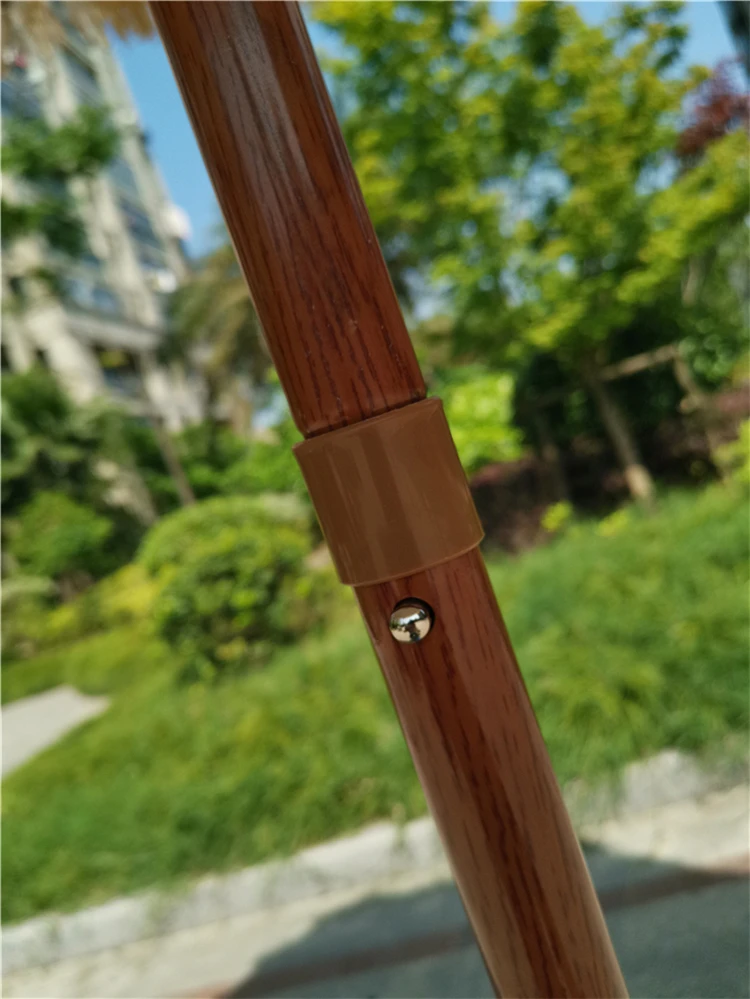 China manufacturer commercial new thatch roof pp straw beach umbrella