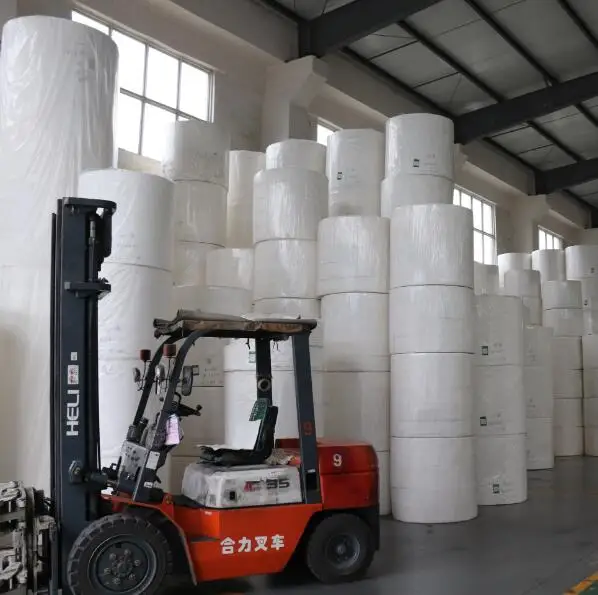 Bamboo pulp jumbo mother roll tissue Raw Material bamboo toilet paper Paper Mother Roll for making toilet paper