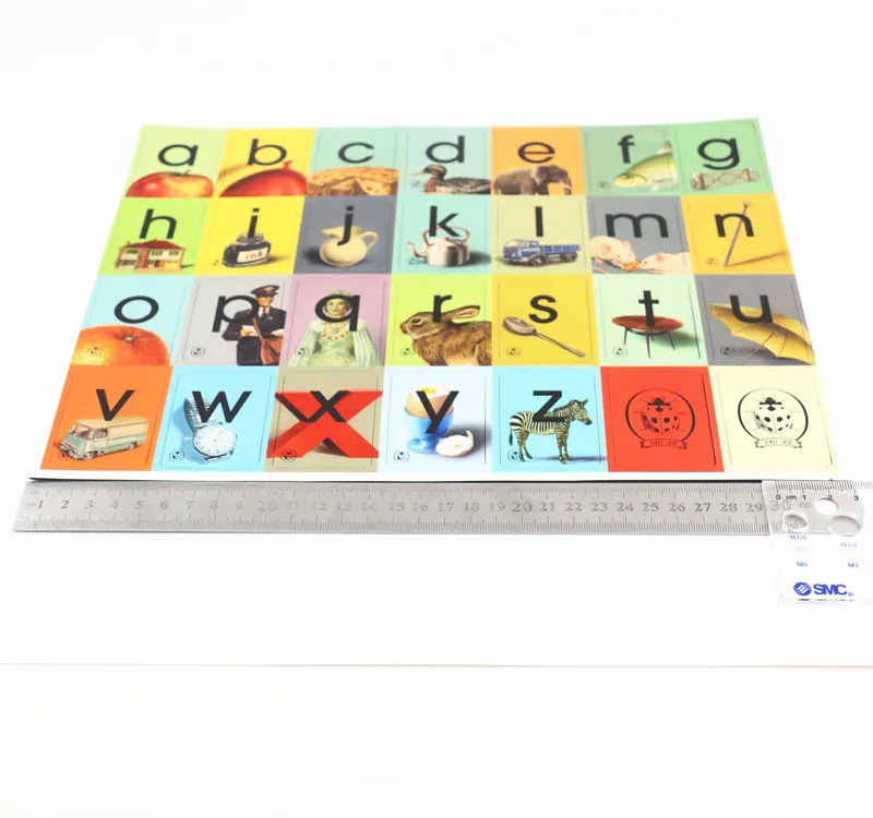 Education custom printed fridge magnet puzzles magnetic letter and numbers for kids