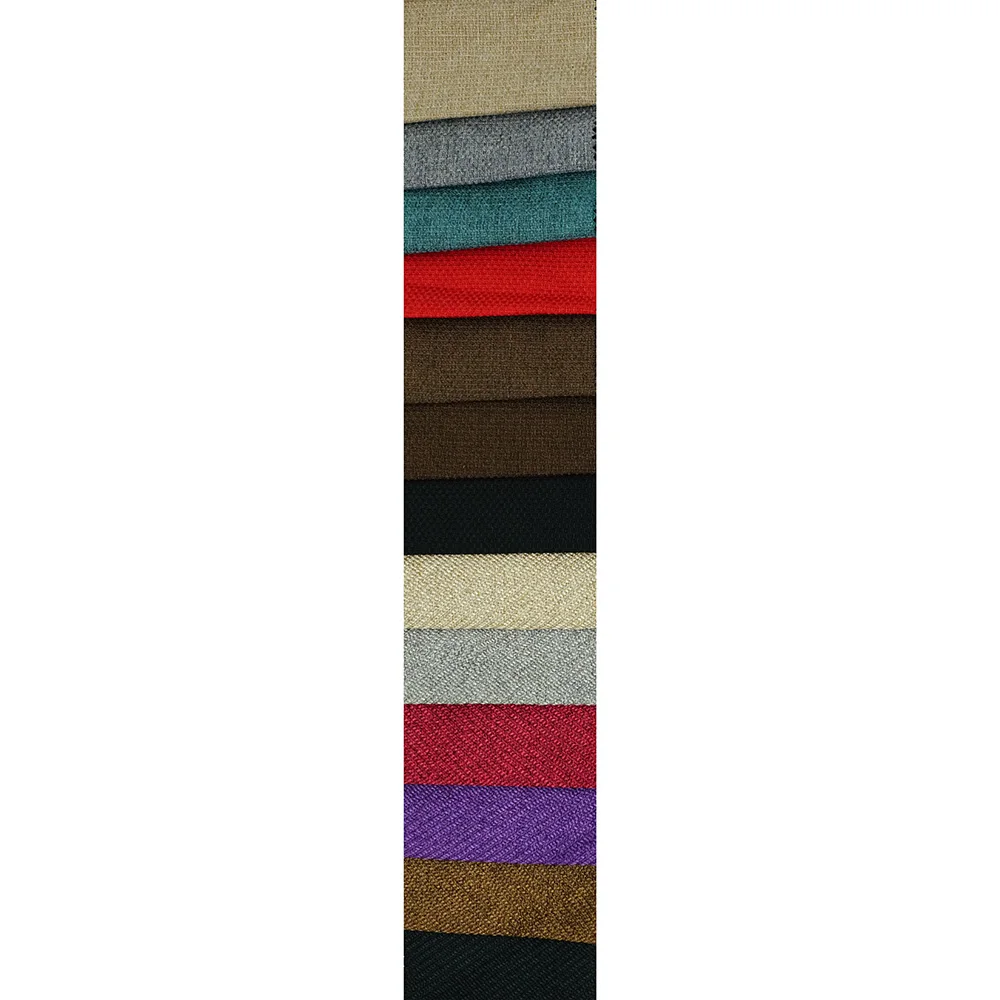 Upholstery Fabric High Count Luxurious Fabric Burlap Dyed Imitation Linen Printing For Sofas And Furniture