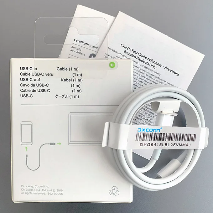 For Apple iPhone Charger cable Bulk 1M 2M Original USB C Fast Charging Cord for iPhone 14 Pro Max 13 12 type C Data cables wire