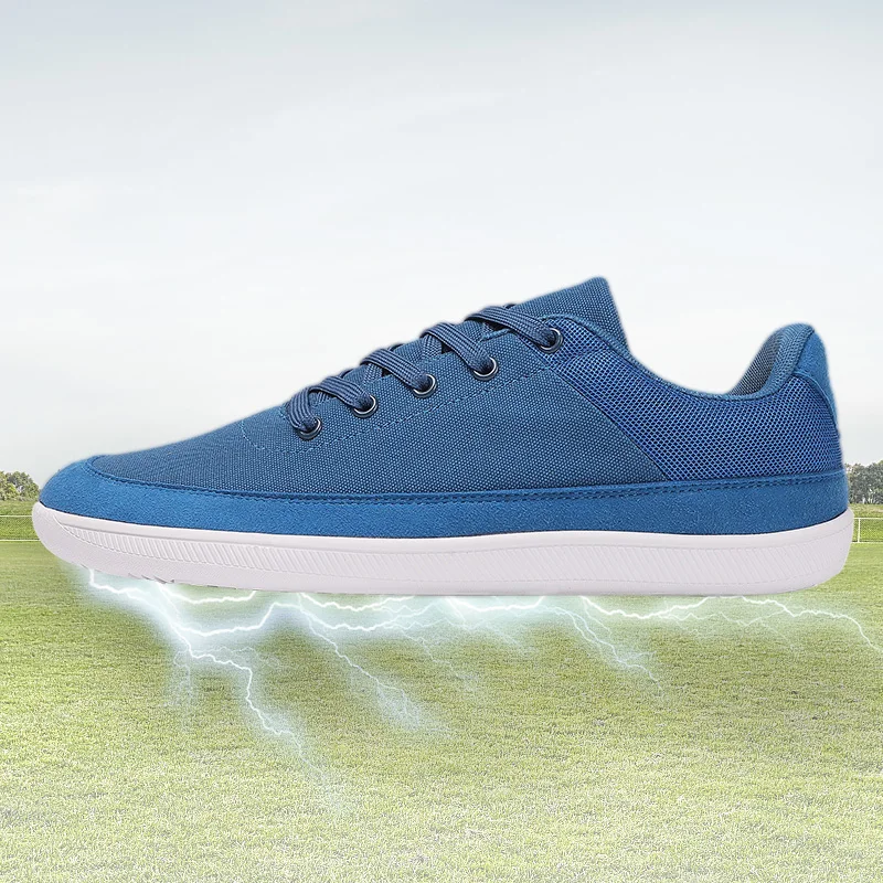 Logo Customs Flat Rubber Sole Barefoot Wide Toe Grounding Shoes Walking Earthing Sneaker