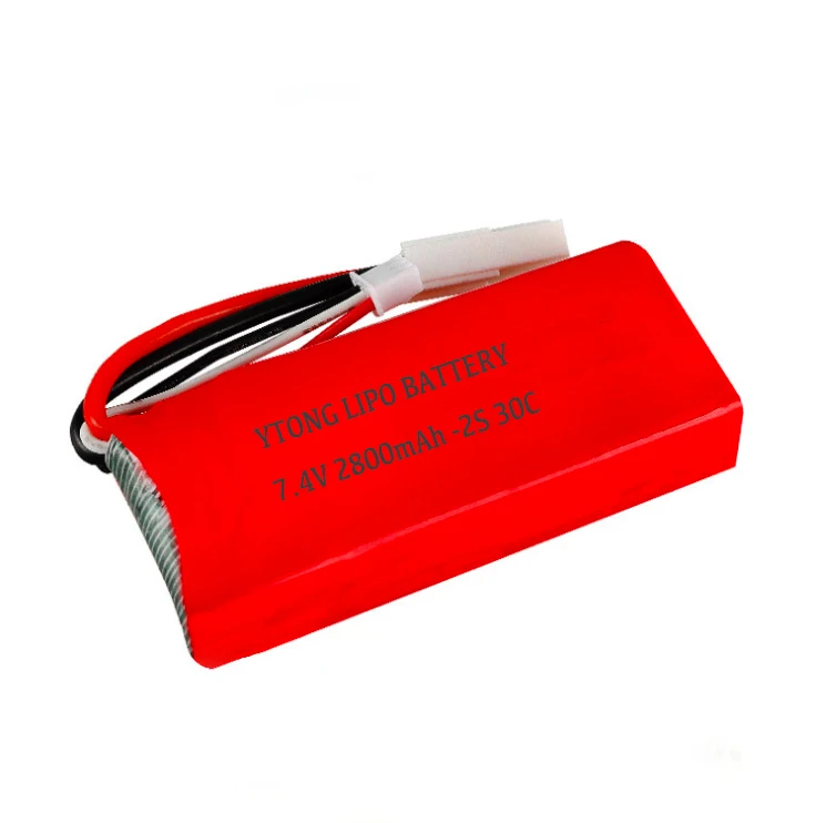
Best price RC helicopter lipo battery 7.4v 2800mah for for UDI 902 002 Huanqi 961 962 RC boats spare part 953480-2S 