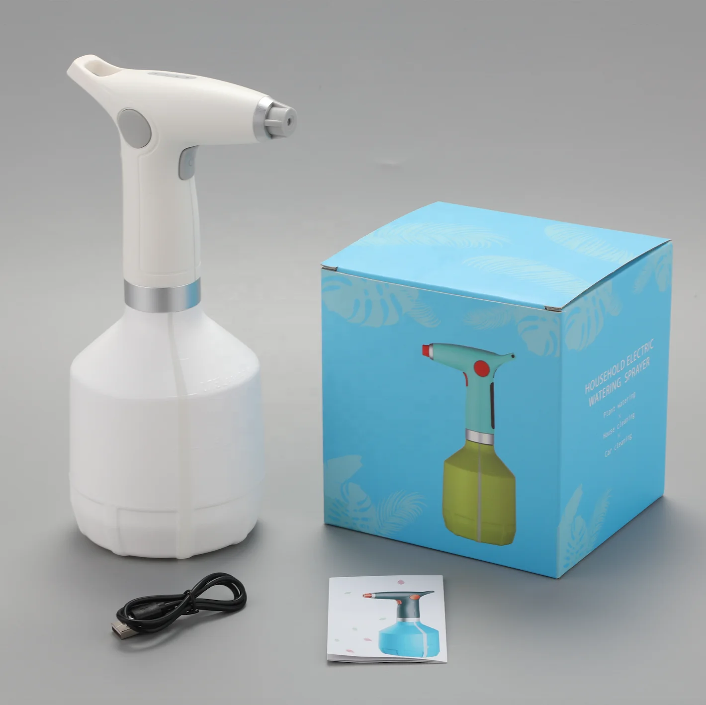 
1L Garden Watering Spray, USB Rechargeable Sterilization Electric airless portable mist sprayer, fogger disinfection 