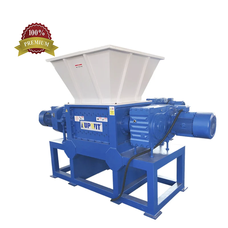 
waste plastic and wood shredder machine 