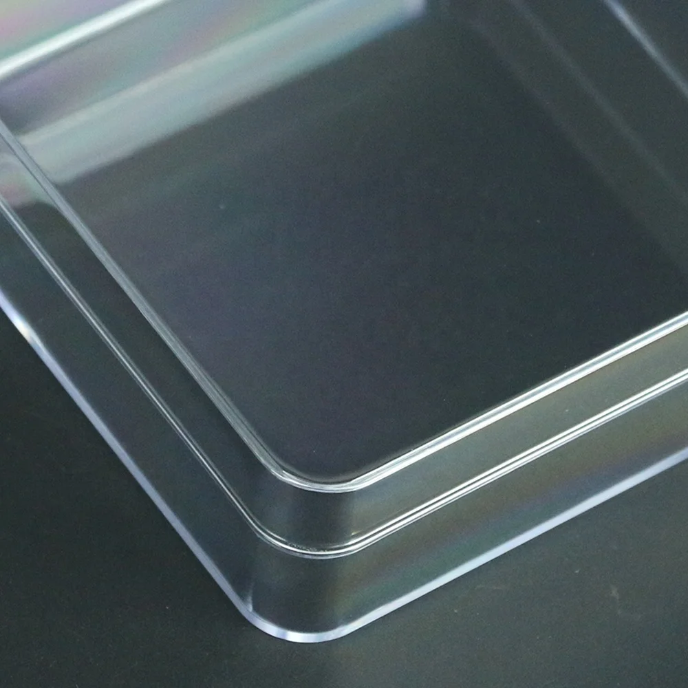 Custom square transparent plastic acrylic box for displaying plastic jewelry packaging box