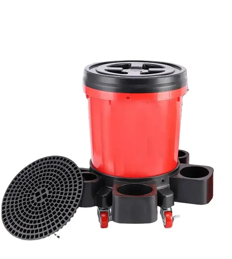 Detachable Car Detailing Bucket Plastic Car Washing Bucket With Grit Guard