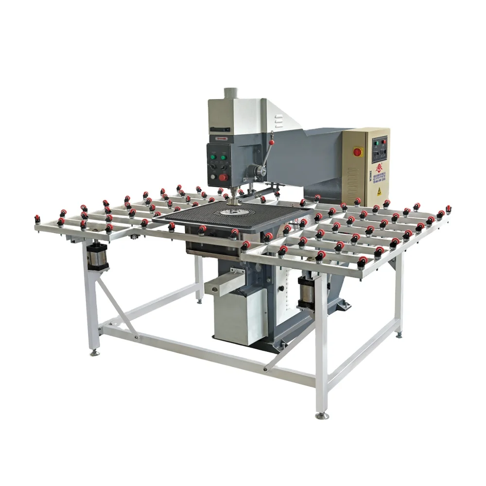 Horizontal electric double head glass drilling machine