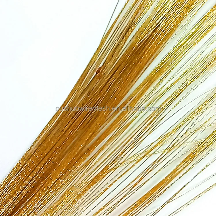 Металлическая проволока с покрытием из золотой и серебряной бумаги для изготовления цветов искусственных 26 калибр 28