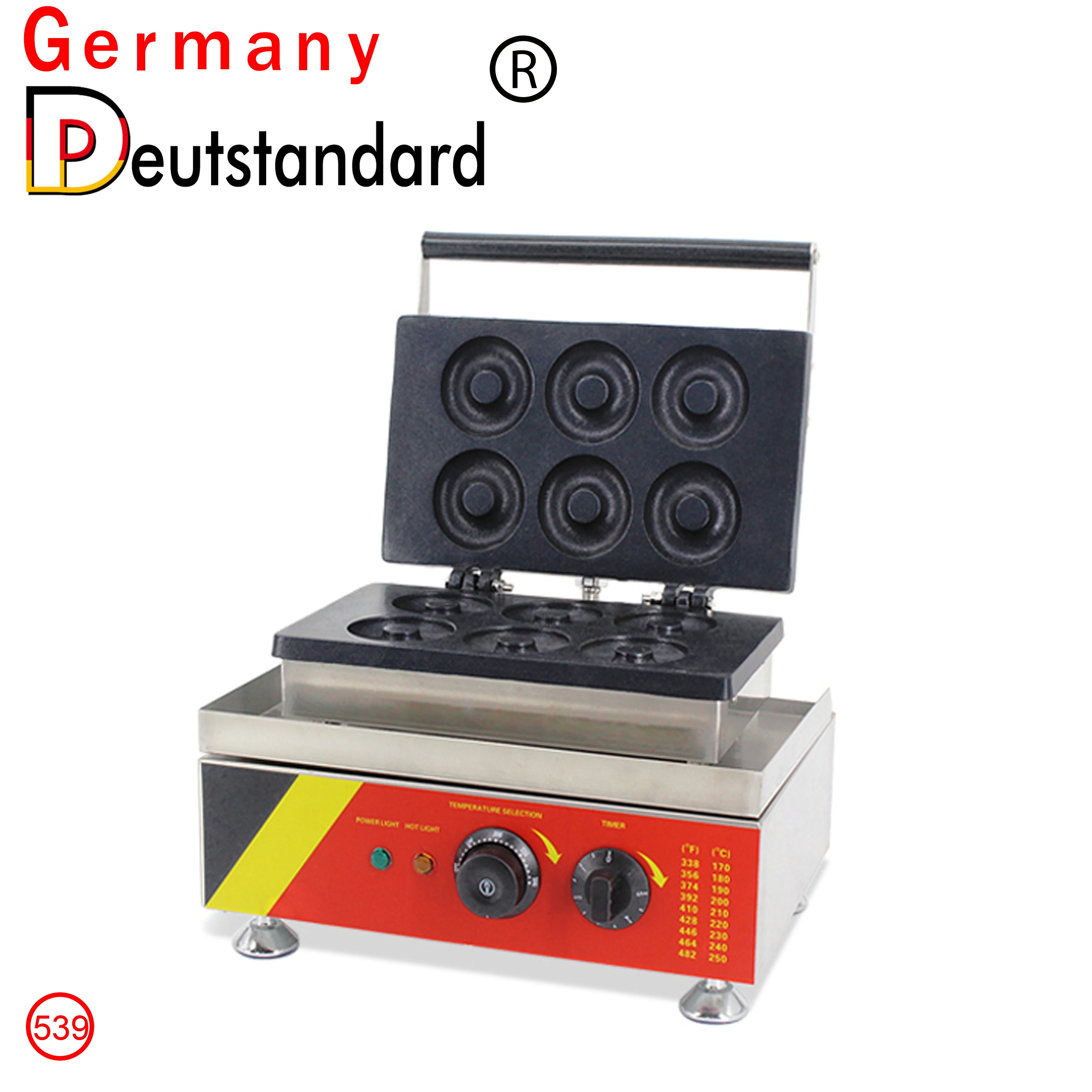 Недавно 6 отверстий Электрический пончик машина для выпечки/пончик делая машину/пончик покупателей пластина