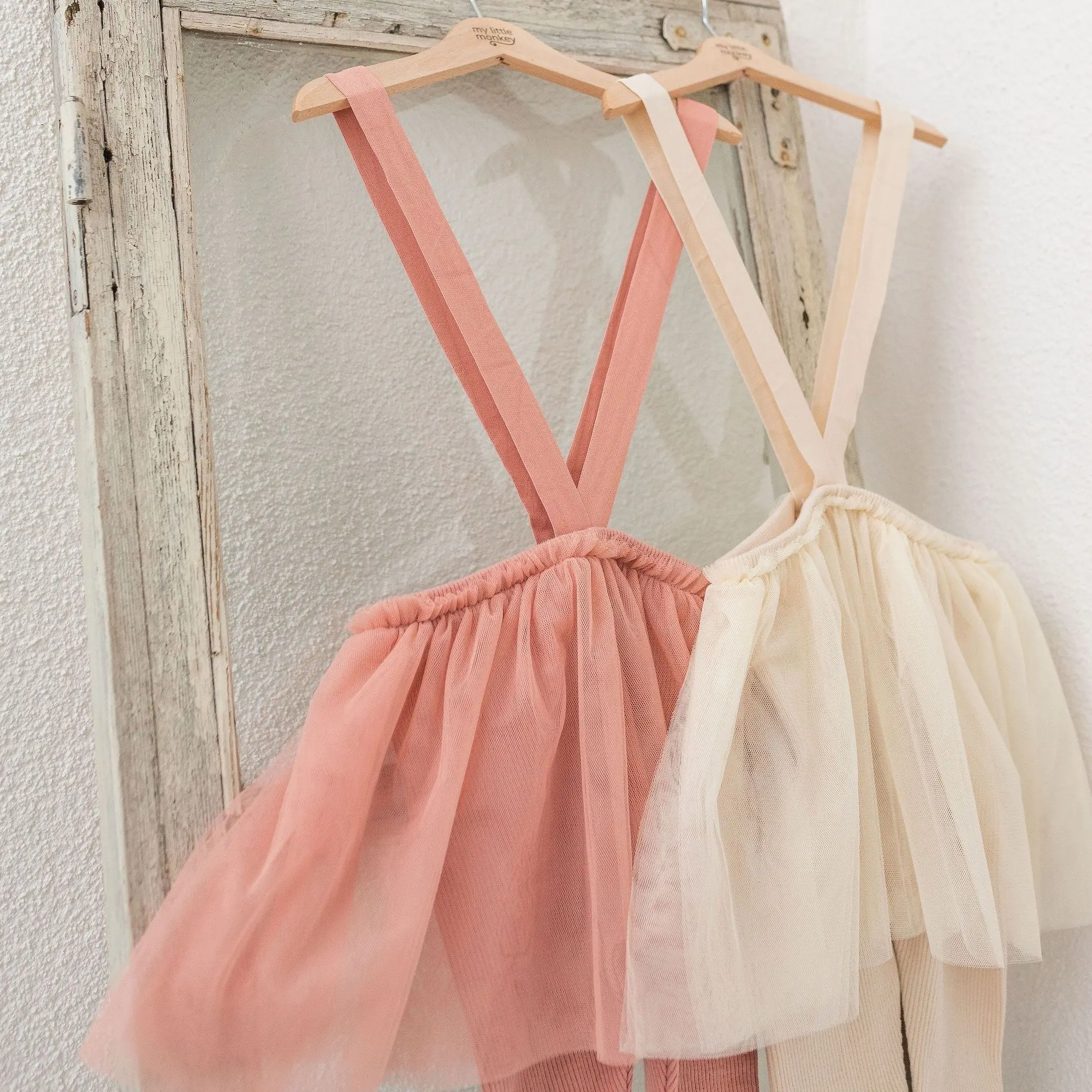 Cotton&Spandex 250GSM Baby Girls Dresses Cute Infant Dress Rib Knit Tulle Girl Skirt