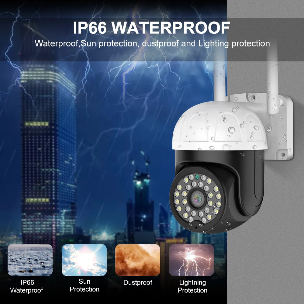 2022 Cheap Cloud 2MP Wifi camera zoom 1080P Wireless Outdoor Dome Speed PTZ IP Camera