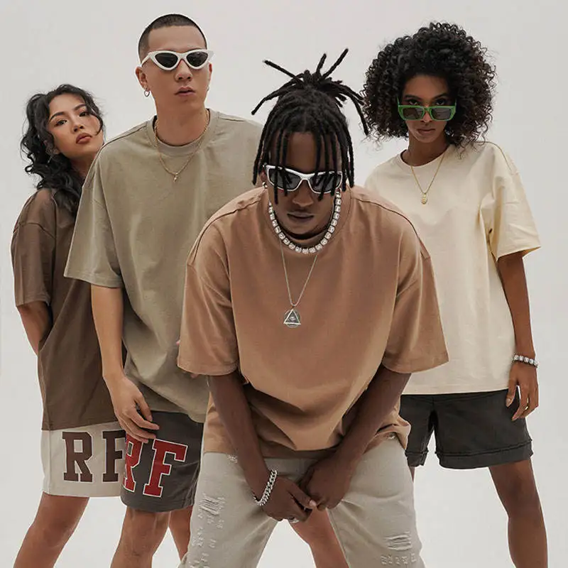 High quality hot sale 305 gsm T-shirt wholesale blank custom cotton t shirt with logo custom logo printed