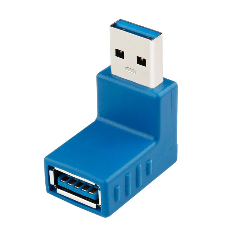  USB3.0 AM to AF) в форме буквы L Адаптер конвертера USB 3 0 A мужской на Женский 90 градусов угол