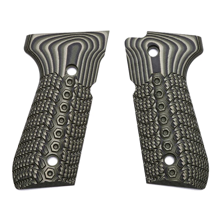 Beretta 92 accessories G10 gun grips for Beretta 92 96 Full Size G10 Gun Grips, Mechanical texture