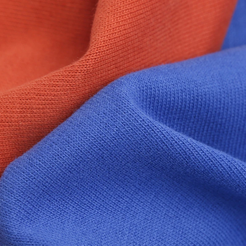High quality custom color plain dye 100% cotton knitting fabric breathable cotton single jersey fabric for t-shirt