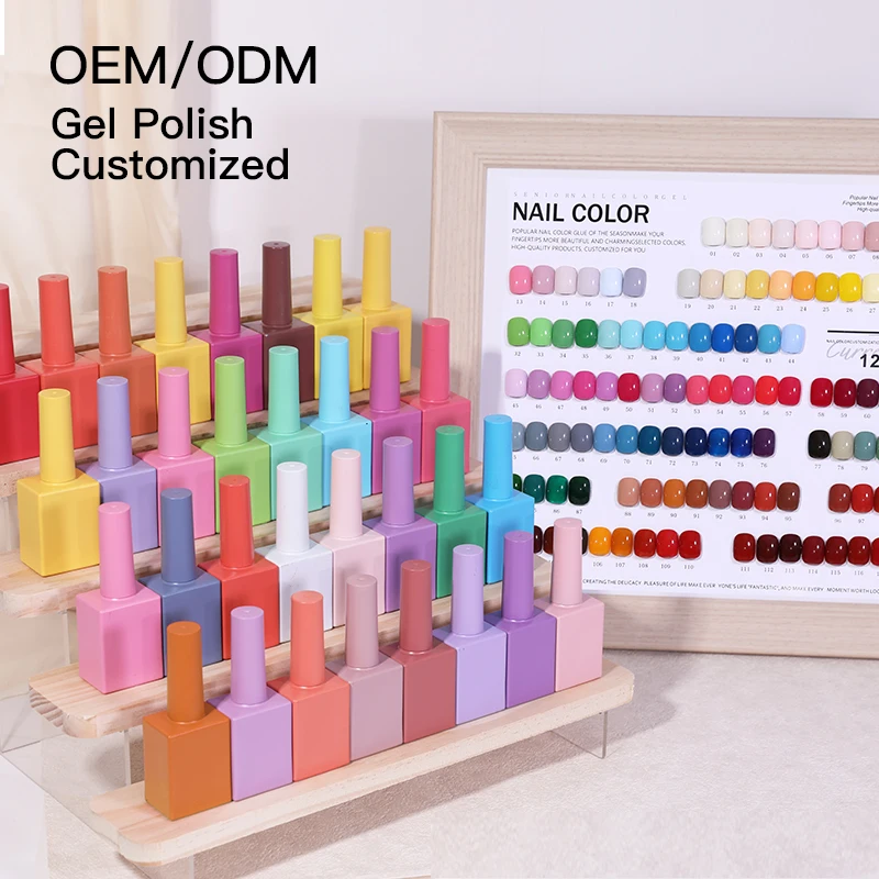 Factory Nail Art 15 Ml Enamels Odorless Hema Free Uv Gel Nail Polish Wholesale Vegan Resin Acrylic Nail Polish Prices 15ML